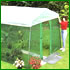 Waterproof roof covers for shade houses.